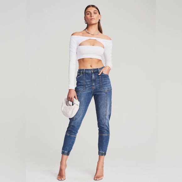 Retrofête Carter Pant NWT Sizes 25 & 26 Dark Bluejay MSRP $325 - Picture 4 of 9